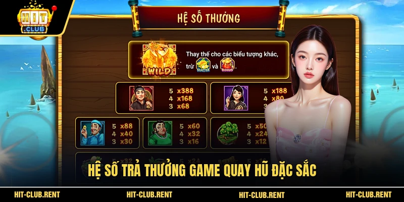 Hệ số trả thưởng game quay hũ đặc sắc
