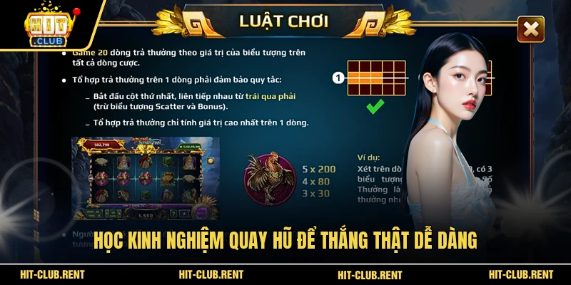 Học kinh nghiệm quay hũ để thắng thật dễ dàng
